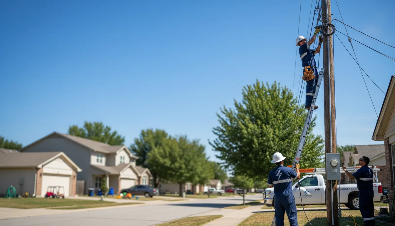 Residential electrician providing installation services in White Owl, SD